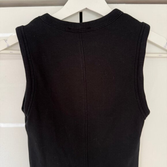 ZARA SLEEVELESS RIBBED T-SHIRT  Black - Ref 4424/802 - Picture 3 of 5